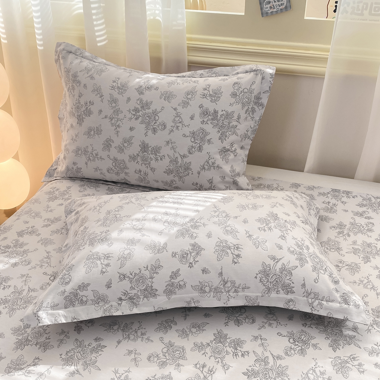 91家纺网 家纺一手货源 找家纺 花梦欣 2026新款全棉印花单品系列-单床单 摩菲