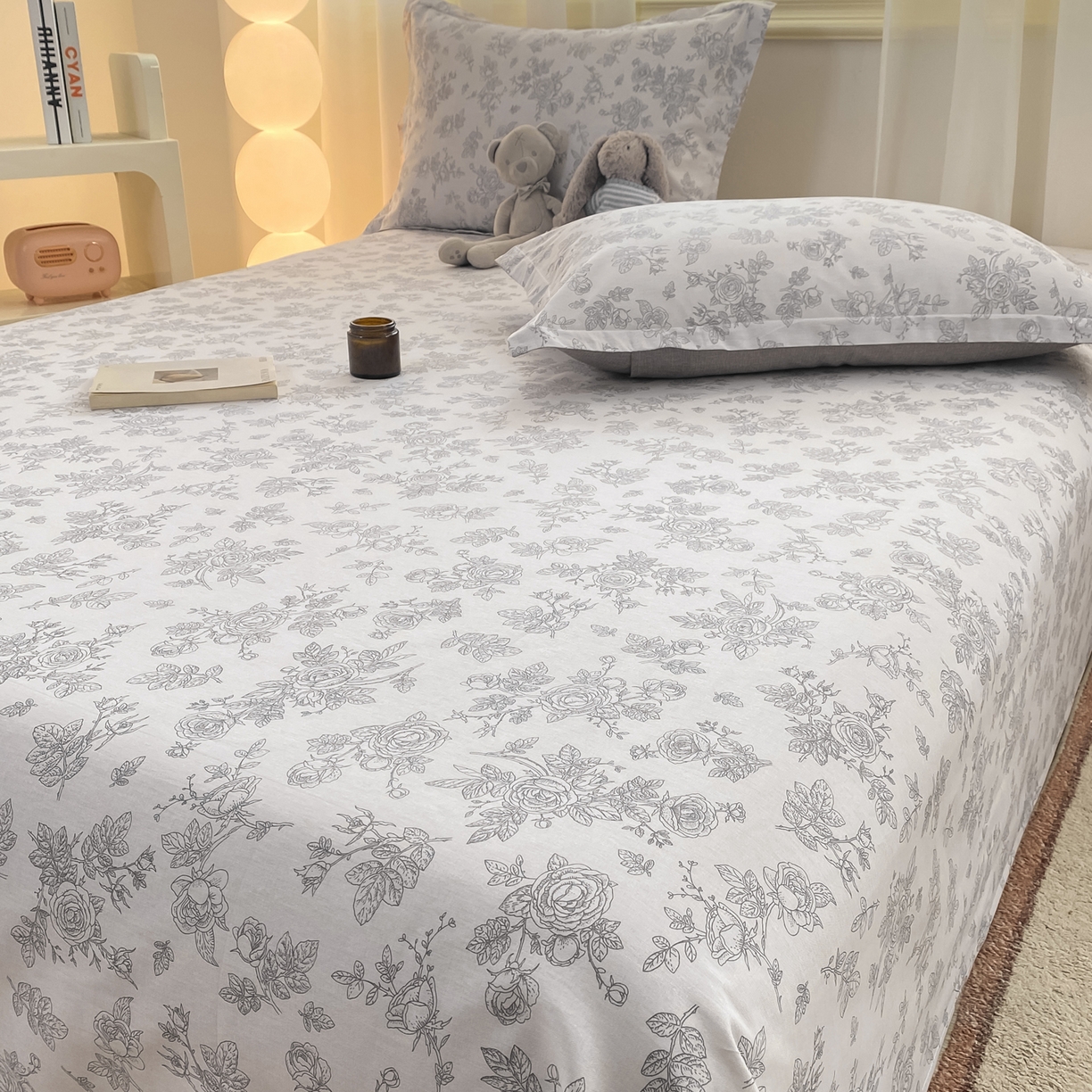 91家纺网 家纺一手货源 找家纺 花梦欣 2026新款全棉印花单品系列-单床单 摩菲