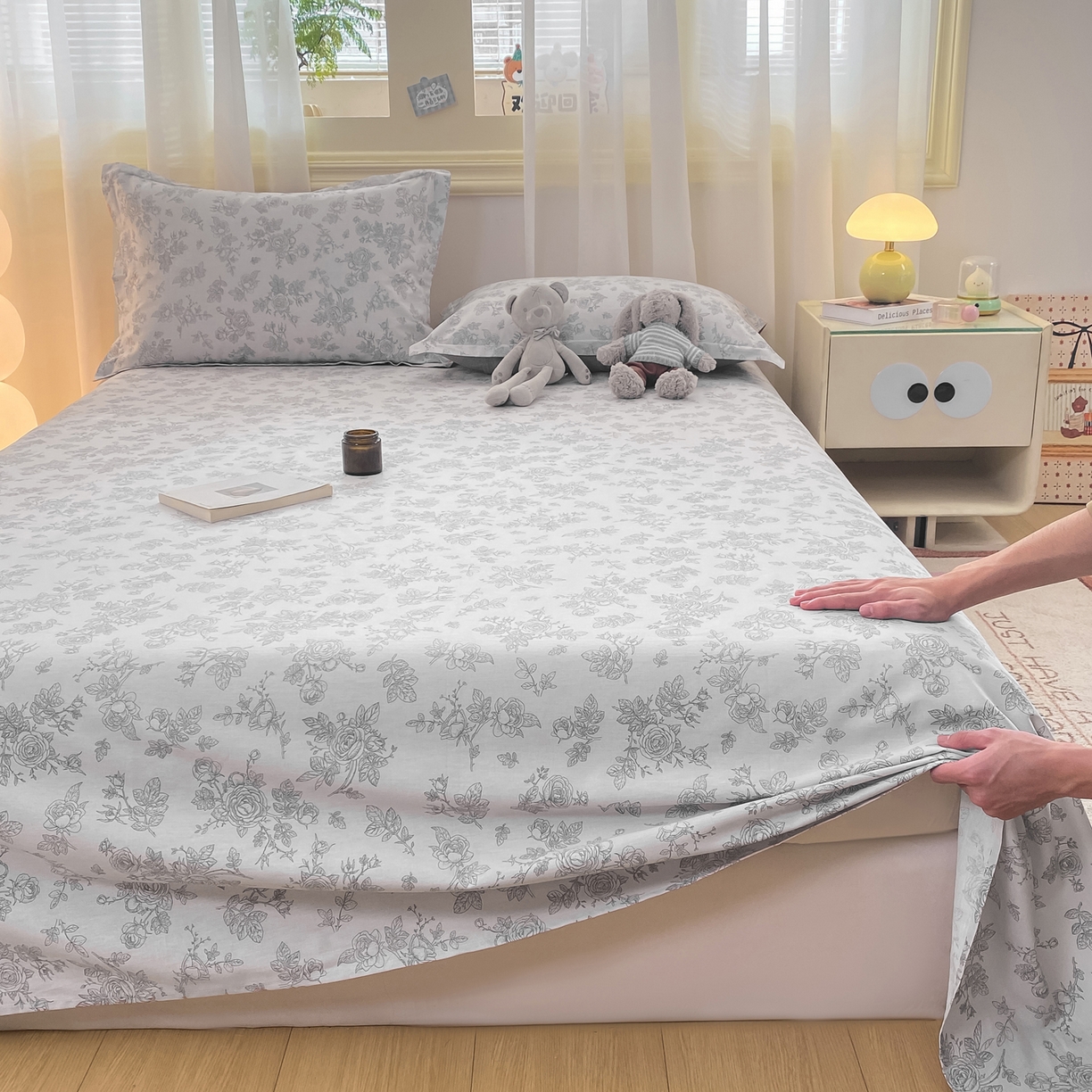 91家纺网 家纺一手货源 找家纺 花梦欣 2026新款全棉印花单品系列-单床单 摩菲