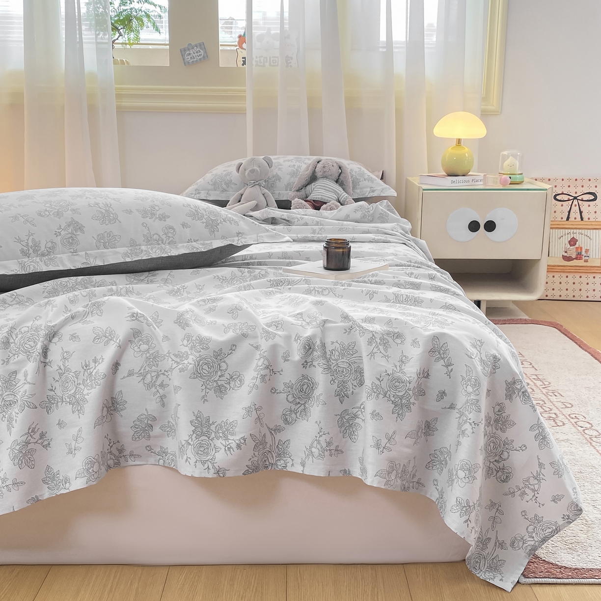 91家纺网 家纺一手货源 找家纺 花梦欣 2026新款全棉印花单品系列-单床单 摩菲