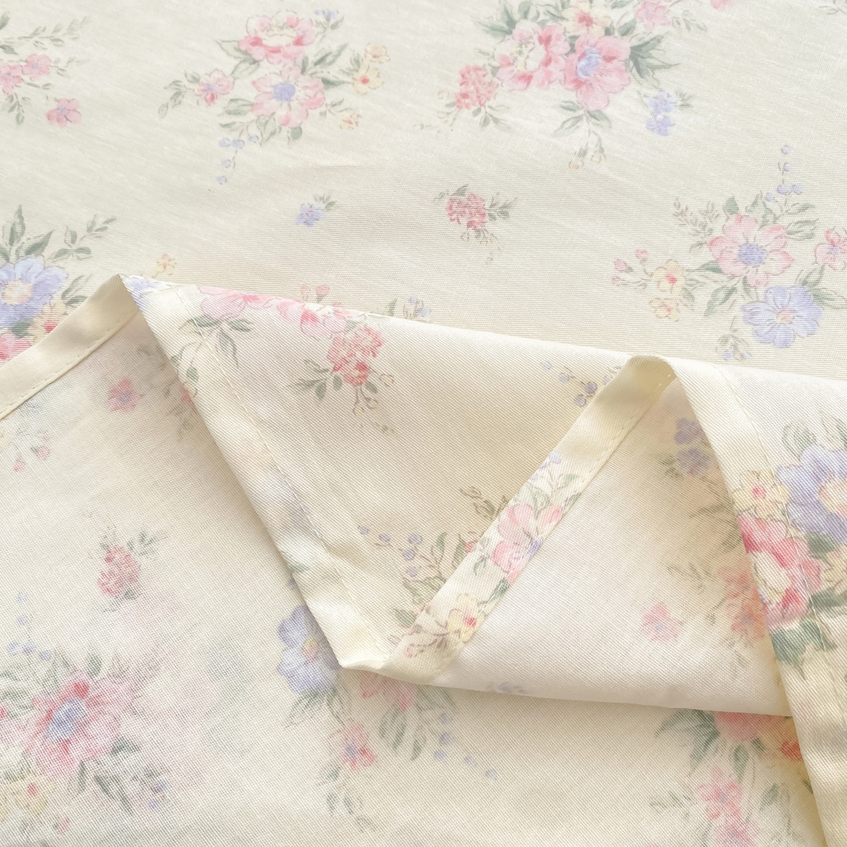 91家纺网 家纺一手货源 找家纺 花梦欣 2026新款全棉印花单品系列-单床单 欧风花影