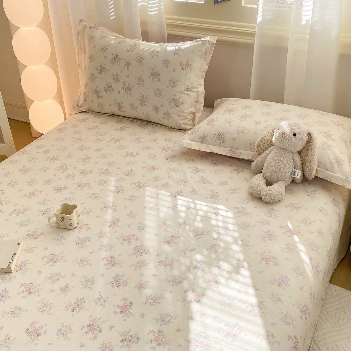 91家纺网 家纺一手货源 找家纺 花梦欣 2026新款全棉印花单品系列-单床单 欧风花影