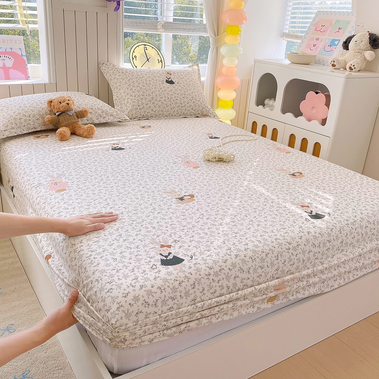 91家纺网 家纺一手货源 找家纺 （总）金丝兔 2026新款纯棉印花单品床笠系列