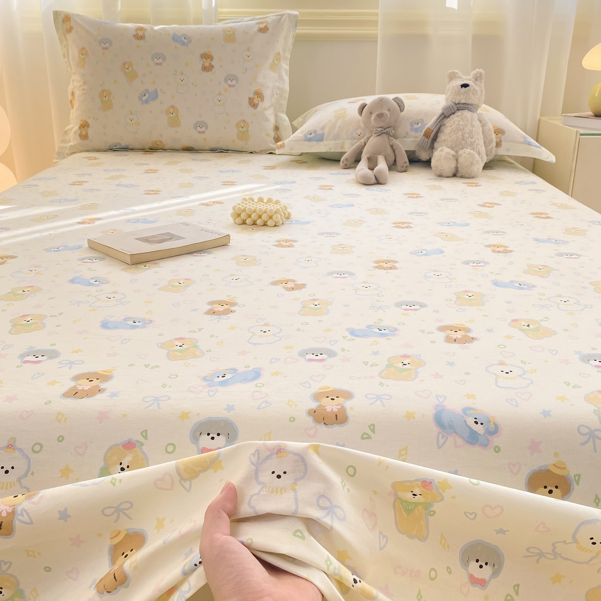 91家纺网 家纺一手货源 找家纺 花梦欣 2026新款全棉印花单品系列-单床单 童趣绘彩