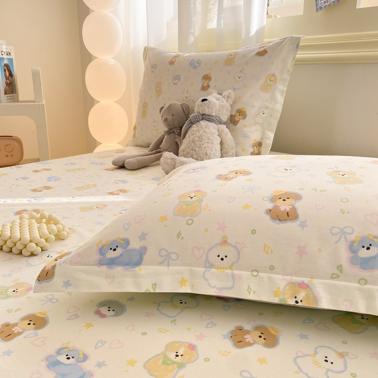 91家纺网 家纺一手货源 找家纺 花梦欣 2026新款全棉印花单品系列-单床单 童趣绘彩