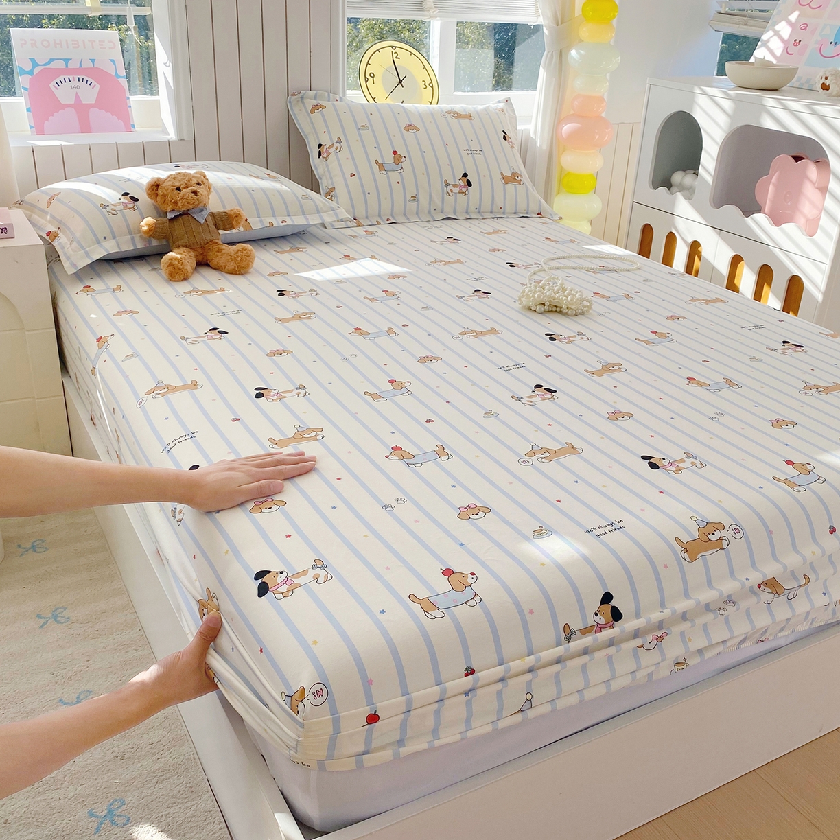 91家纺网 家纺一手货源 找家纺 （总）金丝兔 2026新款纯棉印花单品床笠系列