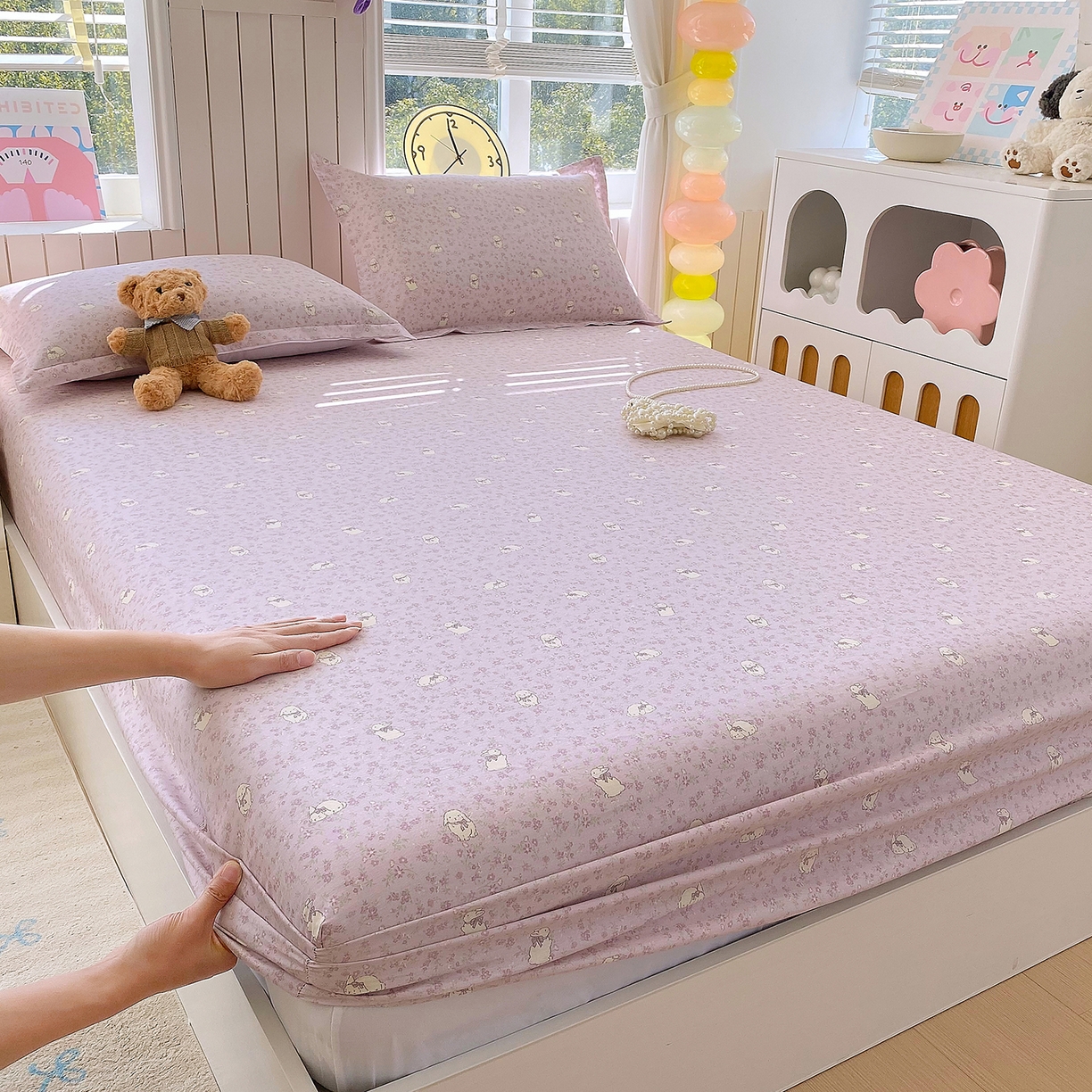 91家纺网 家纺一手货源 找家纺 （总）金丝兔 2026新款纯棉印花单品床笠系列