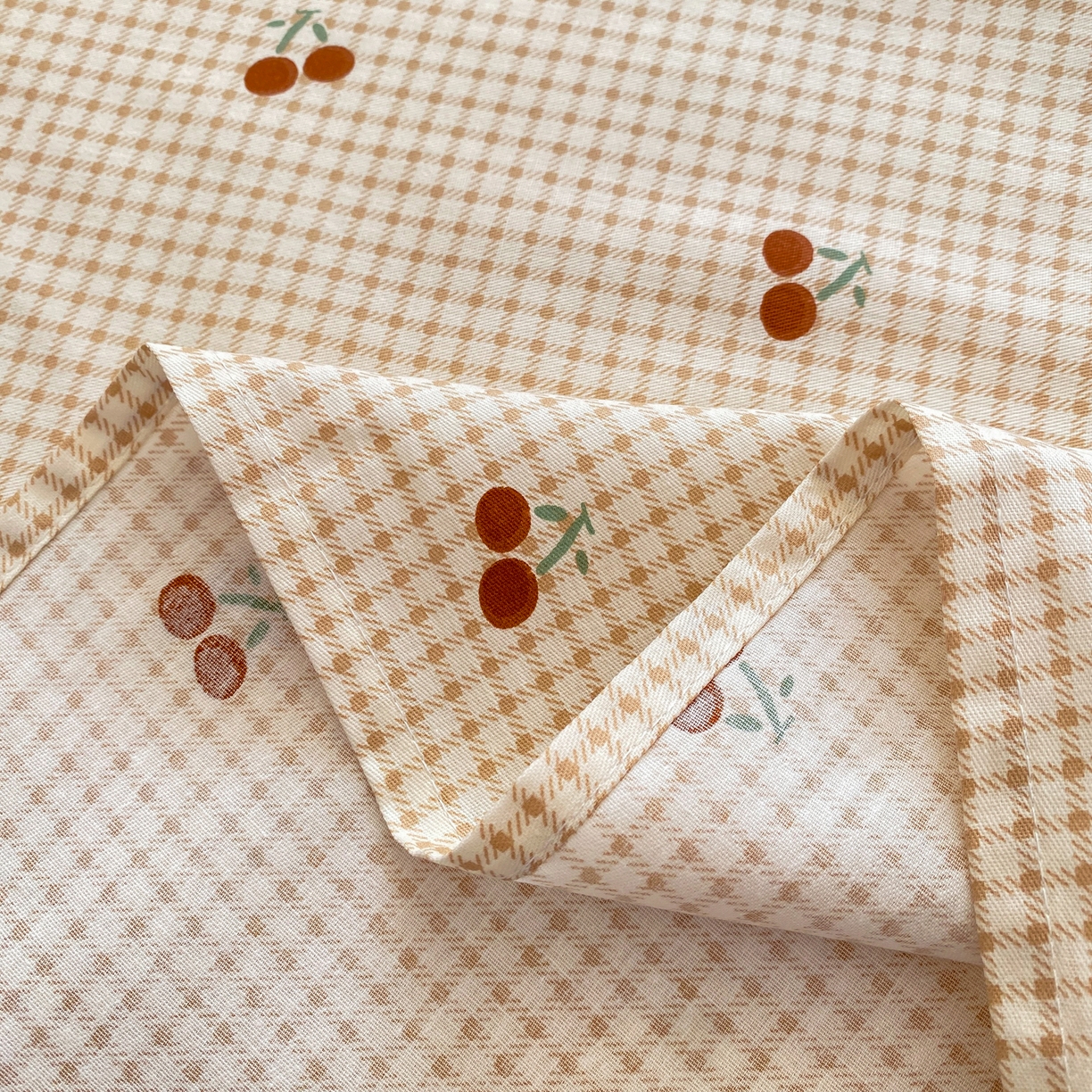 91家纺网 家纺一手货源 找家纺 花梦欣 2026新款全棉印花单品系列-单床单 樱姿米