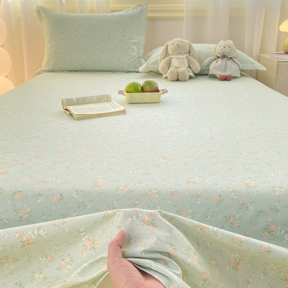 91家纺网 家纺一手货源 找家纺 花梦欣 2026新款全棉印花单品系列-单床单 幽兰时光兰