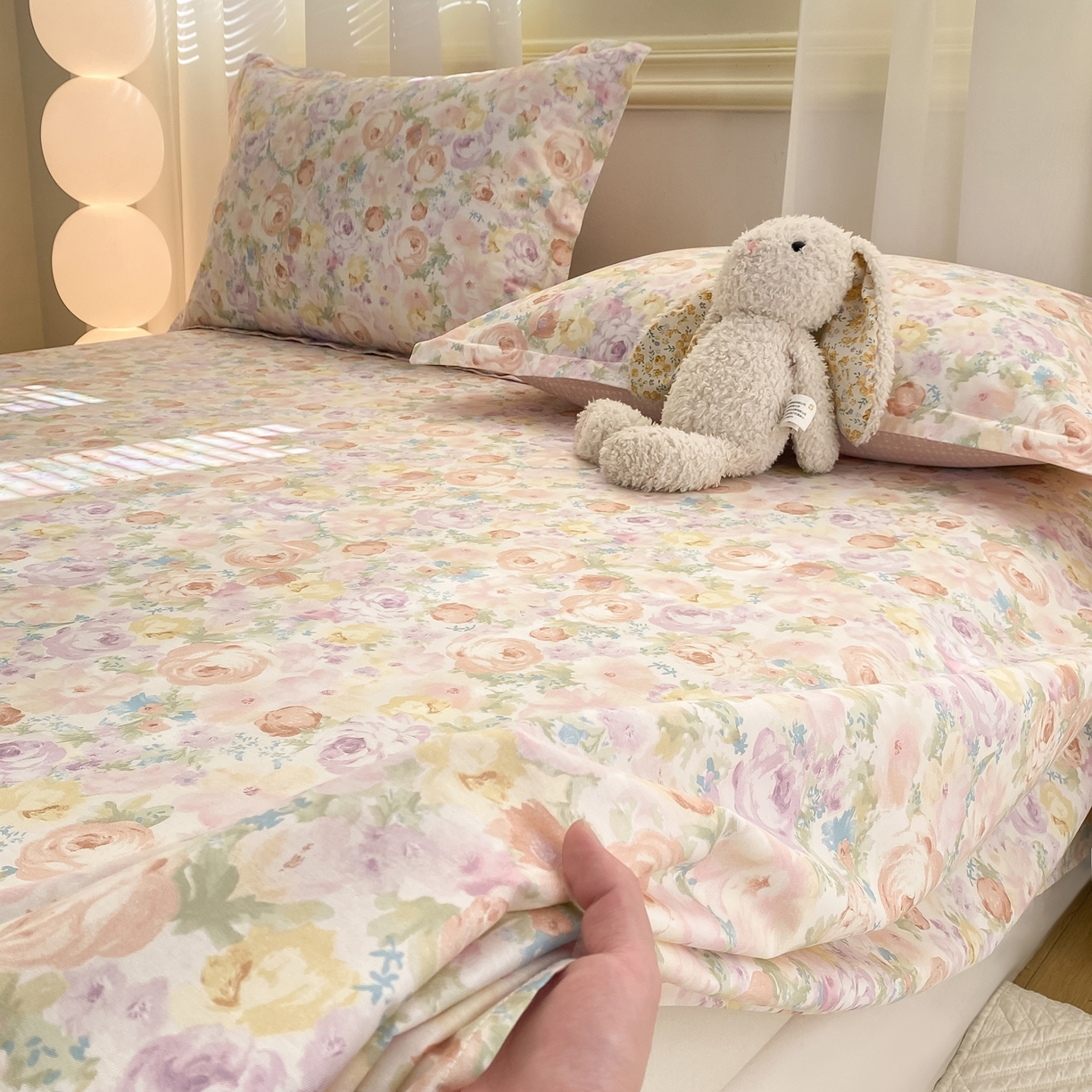 花梦欣 2026新款全棉印花单品系列-单床单 悦下花影