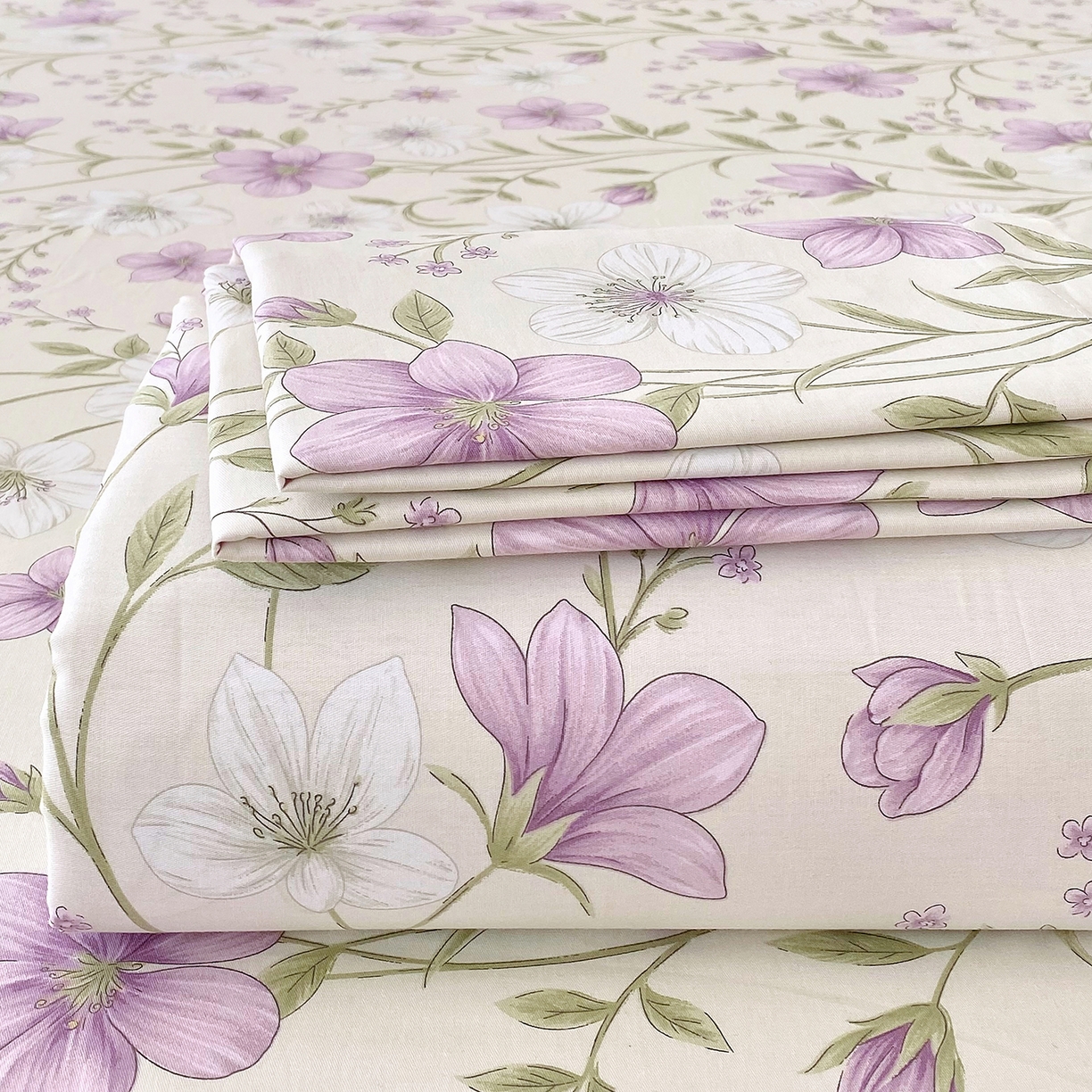 91家纺网 家纺一手货源 找家纺 金丝兔 2026新款纯棉印花单品床笠系列 慕荷