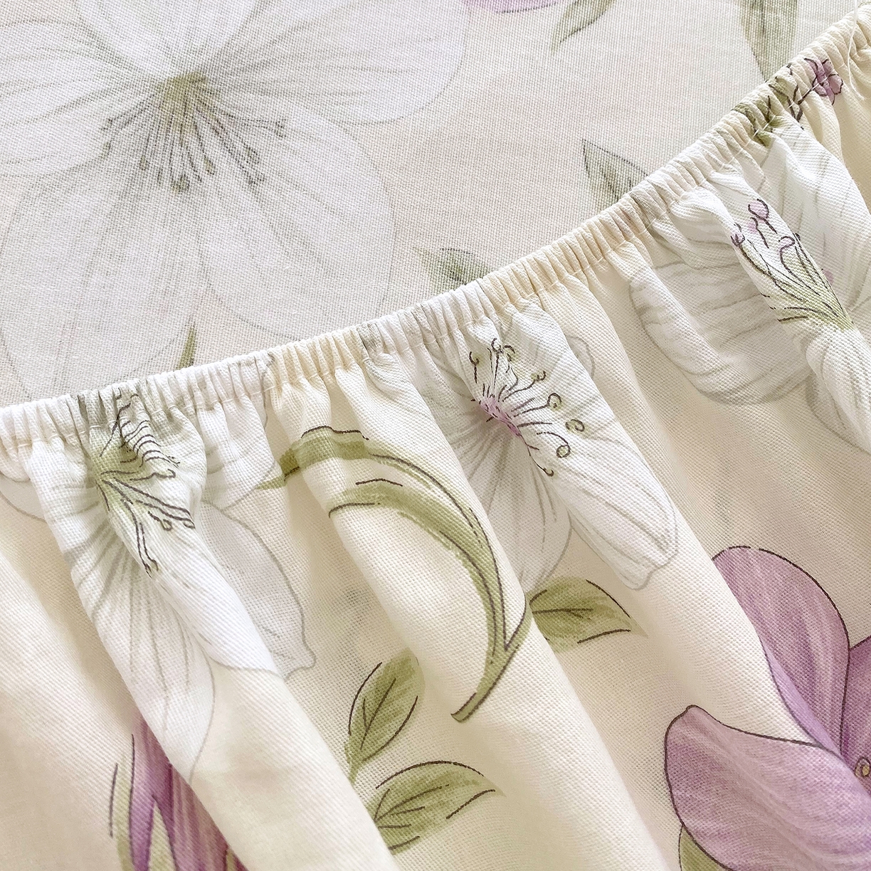 91家纺网 家纺一手货源 找家纺 金丝兔 2026新款纯棉印花单品床笠系列 慕荷