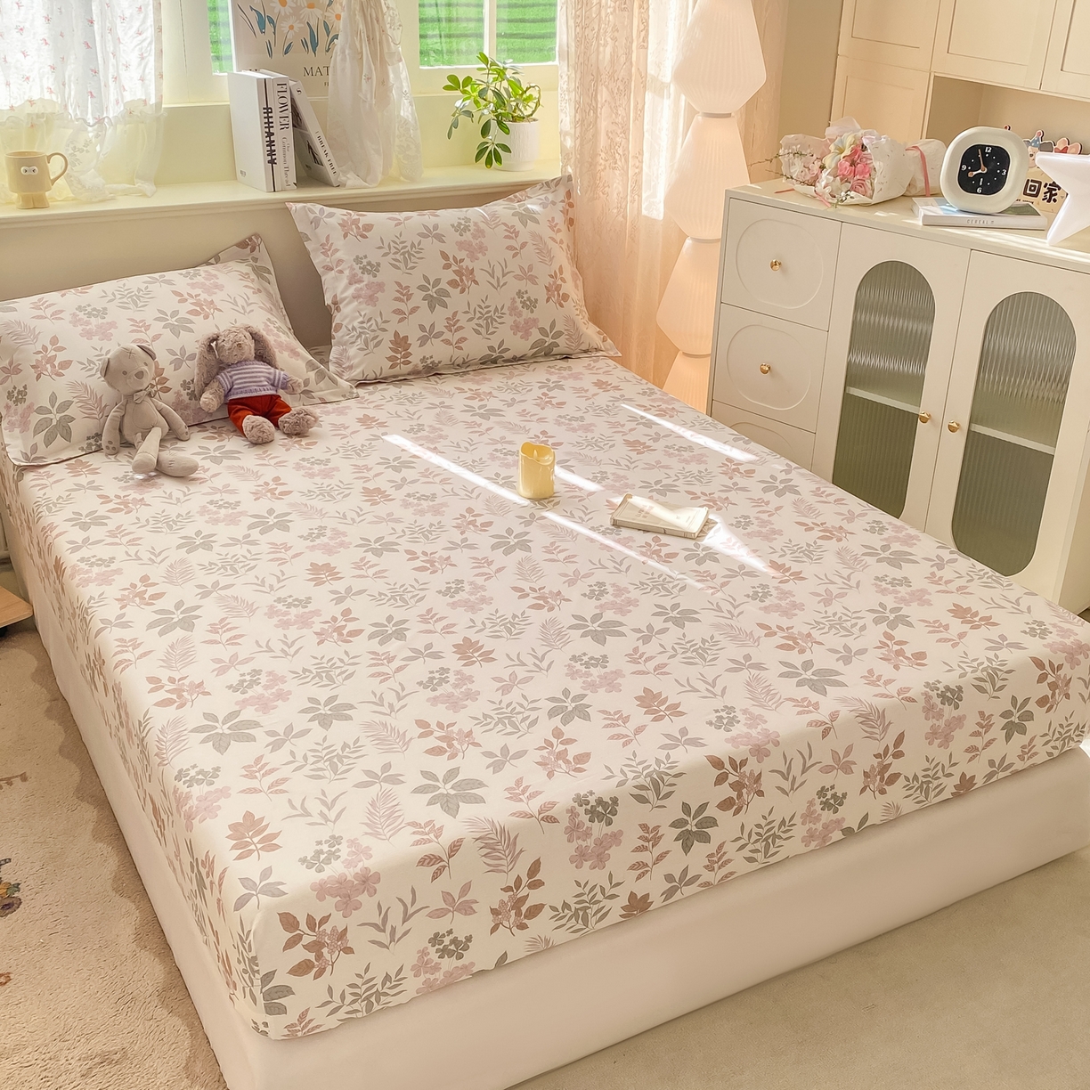 91家纺网 家纺一手货源 找家纺 （总）花梦欣 2026新款全棉印花单品系列-单床笠