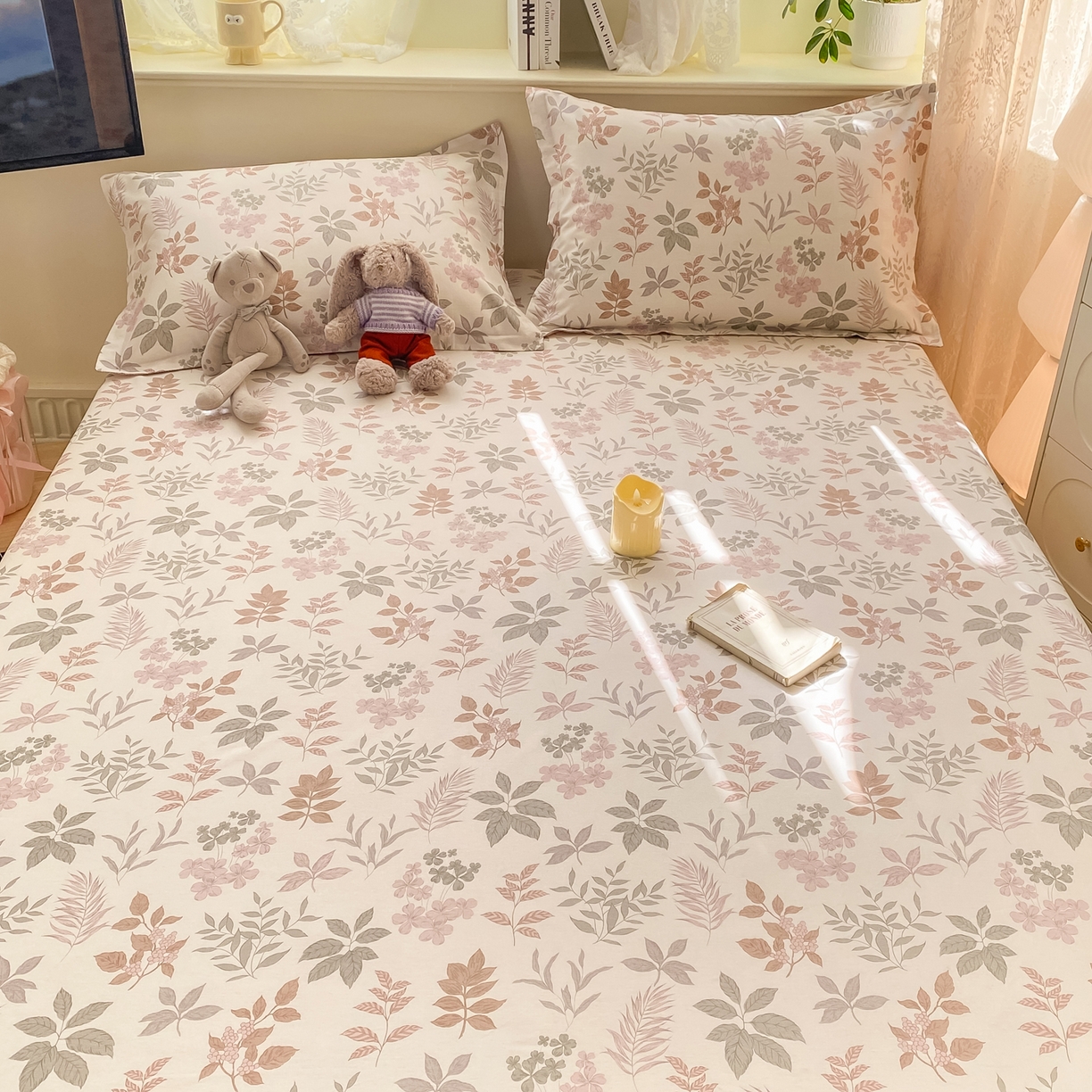 91家纺网 家纺一手货源 找家纺 （总）花梦欣 2026新款全棉印花单品系列-单床笠