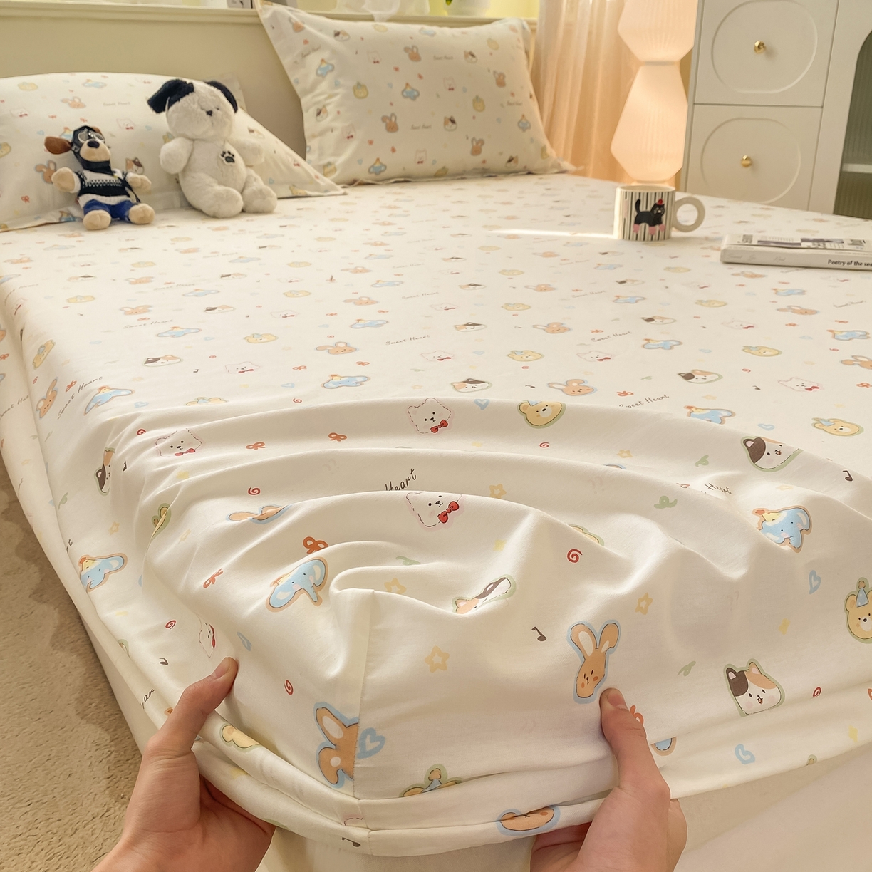 91家纺网 家纺一手货源 找家纺 （总）花梦欣 2026新款全棉印花单品系列-单床笠