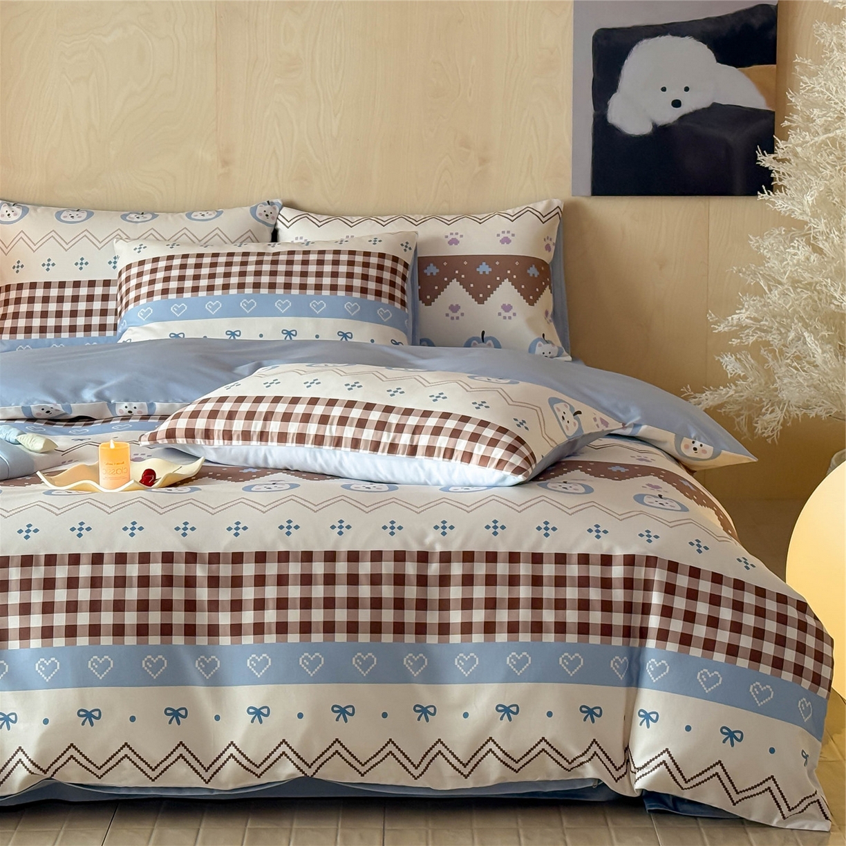 91家纺网 家纺一手货源 找家纺 （总）卧趣家纺 2026新款纯棉四件套高级100Pro全棉贡缎卡通四件套