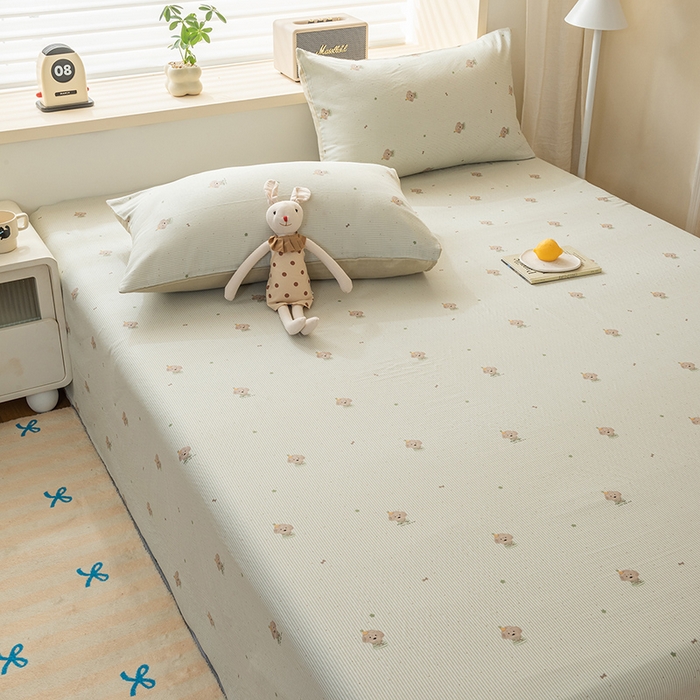 91家纺网 家纺一手货源 找家纺 雯雨家纺 2026新款A类全棉有氧双层纱单枕套 全棉双层纱枕套-布叮狗