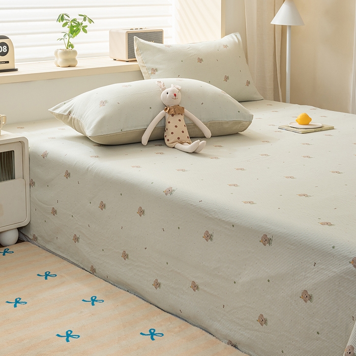 91家纺网 家纺一手货源 找家纺 雯雨家纺 2026新款A类全棉有氧双层纱单枕套 全棉双层纱枕套-布叮狗