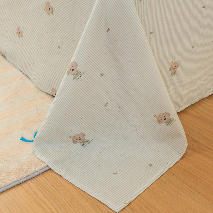 91家纺网 家纺一手货源 找家纺 雯雨家纺 2026新款A类全棉有氧双层纱单枕套 全棉双层纱枕套-布叮狗