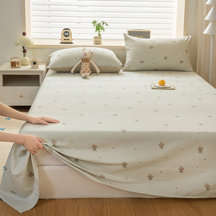 91家纺网 家纺一手货源 找家纺 雯雨家纺 2026新款A类全棉有氧双层纱单枕套 全棉双层纱枕套-布叮狗