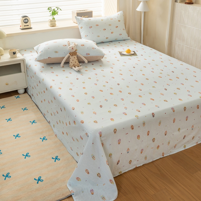 91家纺网 家纺一手货源 找家纺 雯雨家纺 2026新款A类全棉有氧双层纱单枕套 全棉双层纱枕套-布精灵