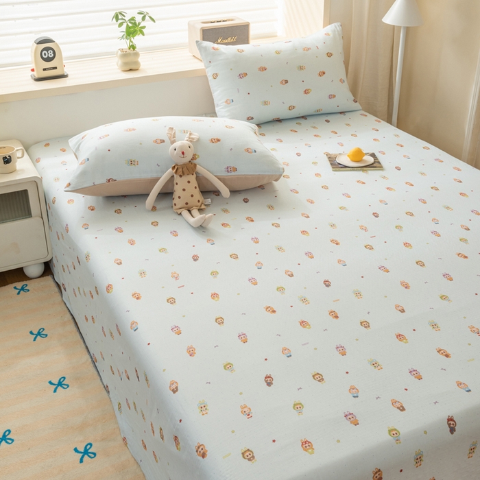 91家纺网 家纺一手货源 找家纺 雯雨家纺 2026新款A类全棉有氧双层纱单枕套 全棉双层纱枕套-布精灵