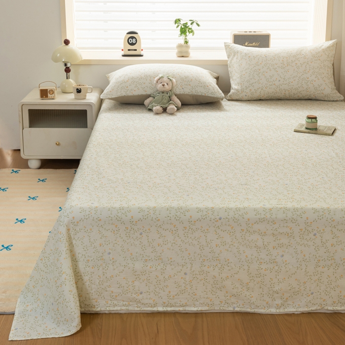 91家纺网 家纺一手货源 找家纺 雯雨家纺 2026新款A类全棉有氧双层纱单枕套 全棉双层纱枕套-风晚