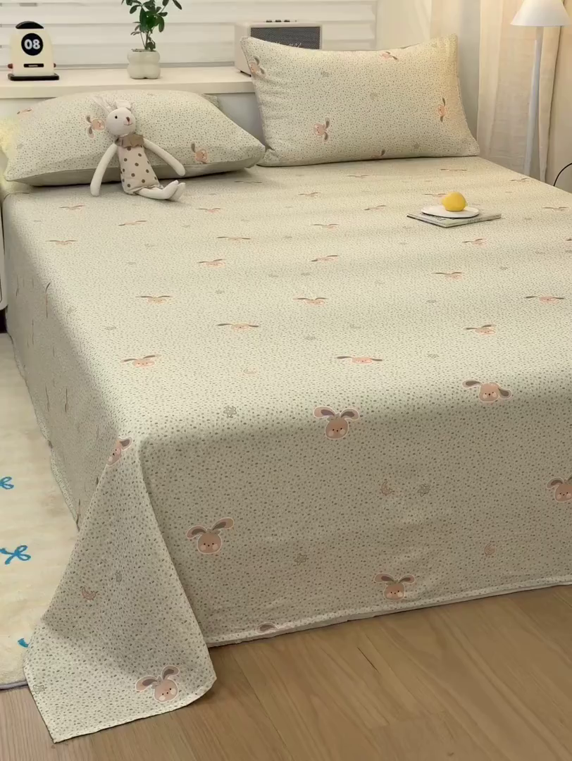 91家纺网 家纺一手货源 找家纺 雯雨家纺 2026新款A类全棉有氧双层纱单枕套 全棉双层纱枕套-梦香小筑