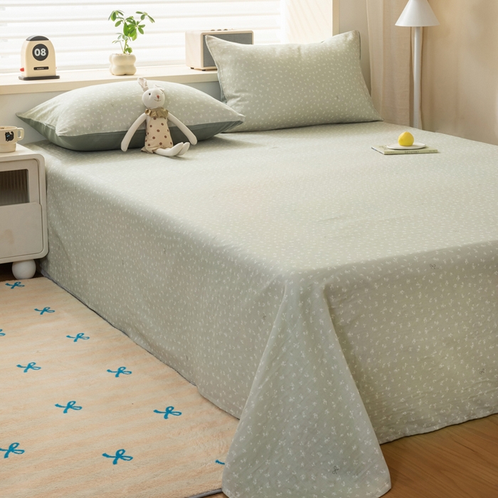 91家纺网 家纺一手货源 找家纺 雯雨家纺 2026新款A类全棉有氧双层纱单枕套 全棉双层纱枕套-秘密花园