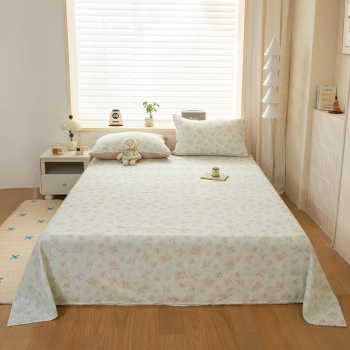 91家纺网 家纺一手货源 找家纺 雯雨家纺 2026新款A类全棉有氧双层纱单枕套 全棉双层纱枕套-南法庄园