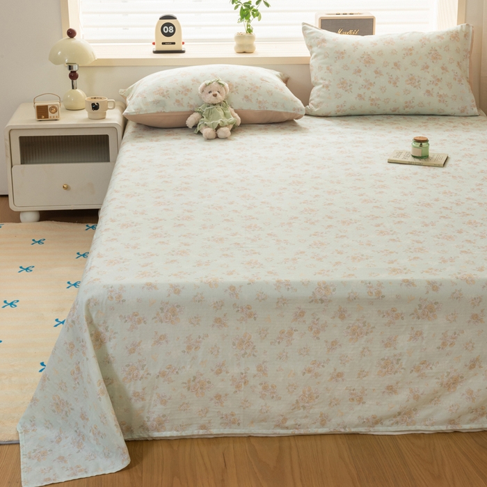 91家纺网 家纺一手货源 找家纺 雯雨家纺 2026新款A类全棉有氧双层纱单枕套 全棉双层纱枕套-南法庄园