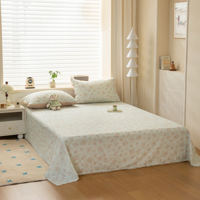 91家纺网 家纺一手货源 找家纺 雯雨家纺 2026新款A类全棉有氧双层纱单枕套 全棉双层纱枕套-南法庄园