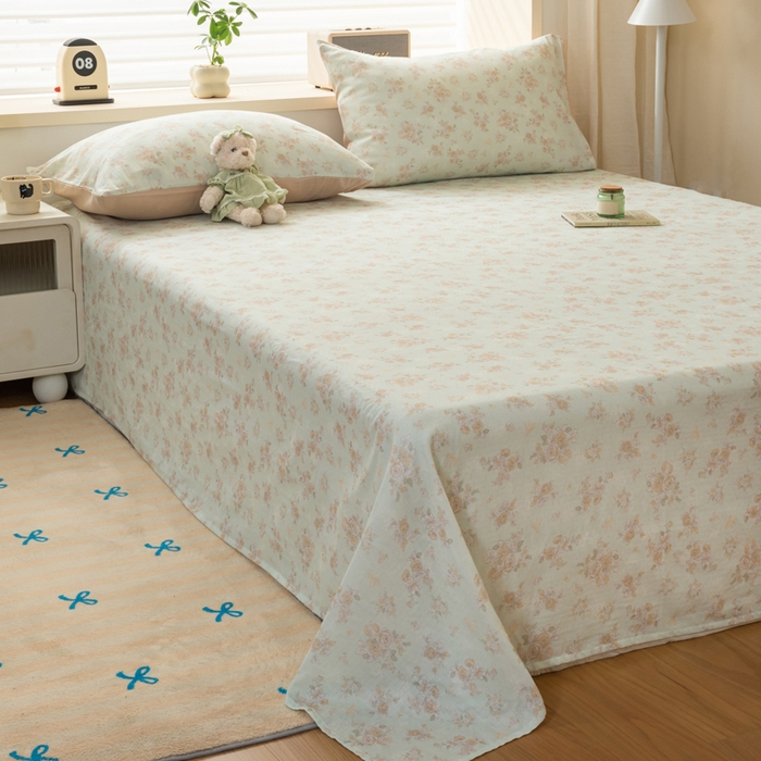 91家纺网 家纺一手货源 找家纺 雯雨家纺 2026新款A类全棉有氧双层纱单枕套 全棉双层纱枕套-南法庄园