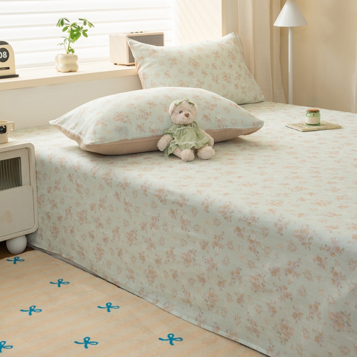 91家纺网 家纺一手货源 找家纺 雯雨家纺 2026新款A类全棉有氧双层纱单枕套 全棉双层纱枕套-南法庄园