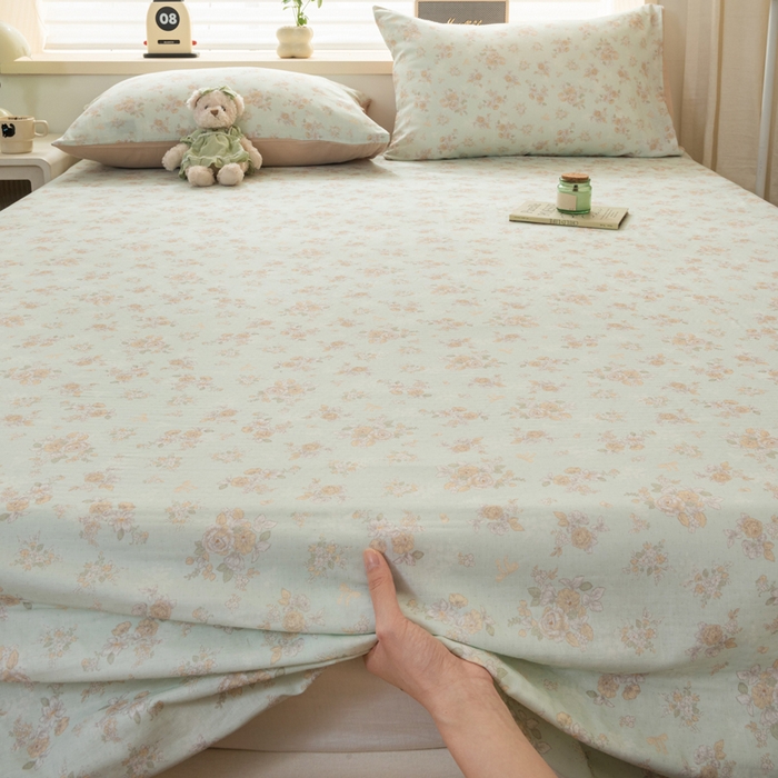 91家纺网 家纺一手货源 找家纺 雯雨家纺 2026新款A类全棉有氧双层纱单枕套 全棉双层纱枕套-南法庄园