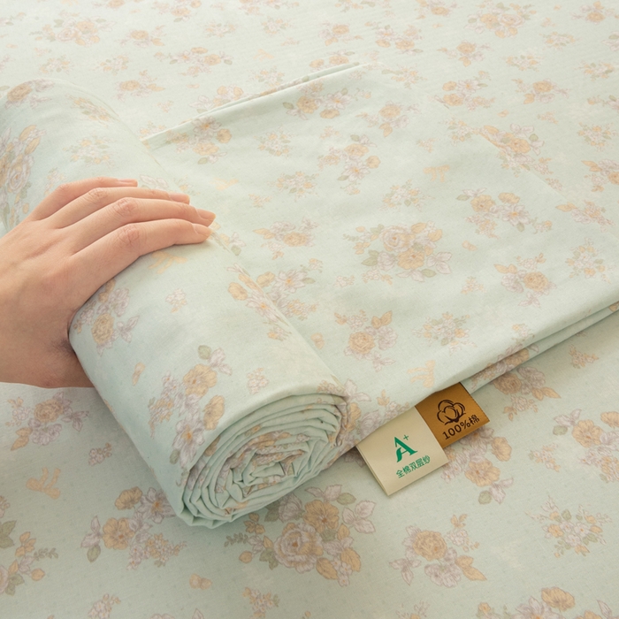 91家纺网 家纺一手货源 找家纺 雯雨家纺 2026新款A类全棉有氧双层纱单枕套 全棉双层纱枕套-南法庄园