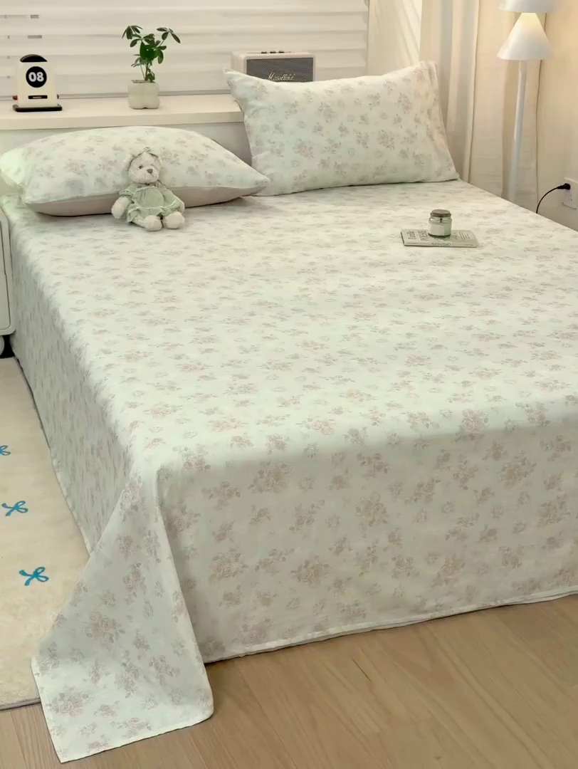 91家纺网 家纺一手货源 找家纺 雯雨家纺 2026新款A类全棉有氧双层纱单枕套 全棉双层纱枕套-南法庄园