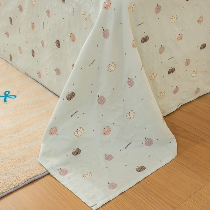 91家纺网 家纺一手货源 找家纺 雯雨家纺 2026新款A类全棉有氧双层纱单枕套 全棉双层纱枕套-南语绿