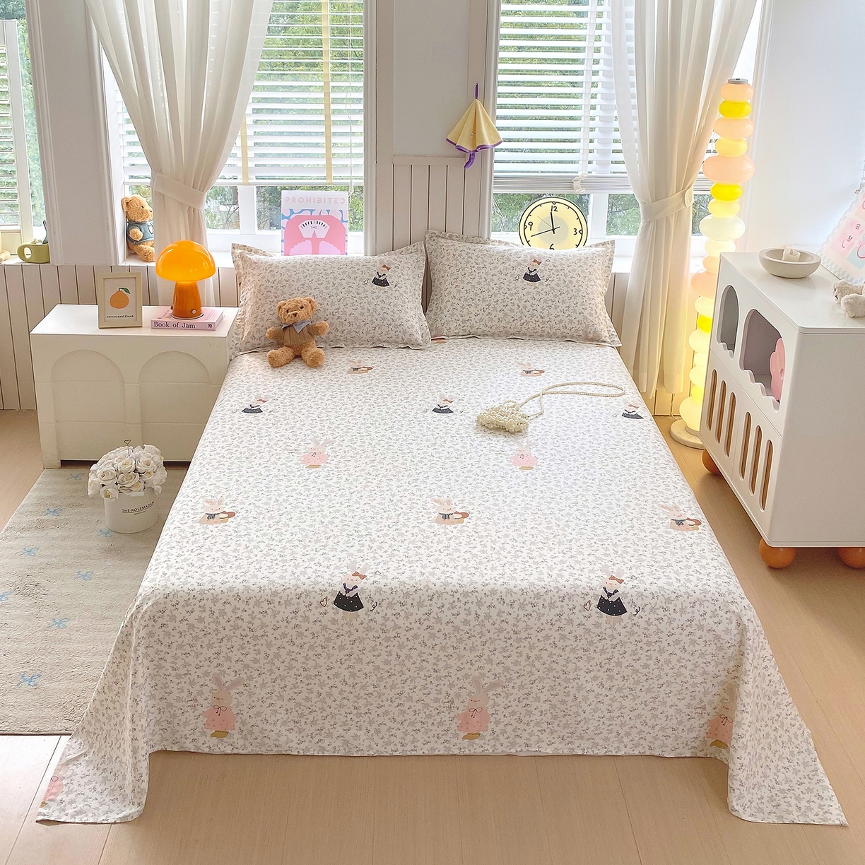 91家纺网 家纺一手货源 找家纺 （总）金丝兔 2026新款纯棉印花单品床单系列