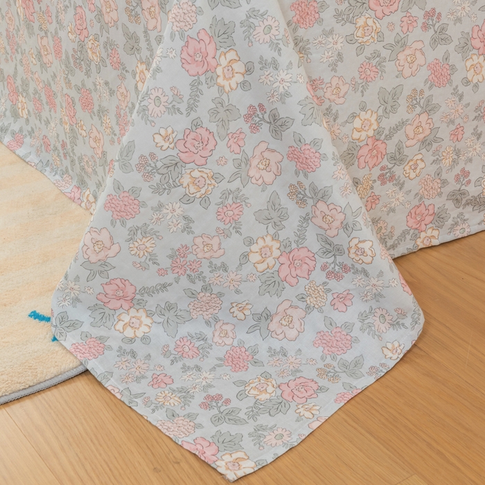 91家纺网 家纺一手货源 找家纺 雯雨家纺 2026新款A类全棉有氧双层纱单枕套 全棉双层纱枕套-香水繁花-兰