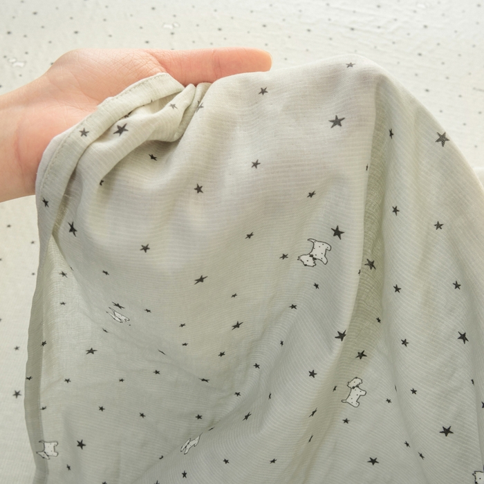 91家纺网 家纺一手货源 找家纺 雯雨家纺 2026新款A类全棉有氧双层纱单枕套 全棉双层纱枕套-星空犬