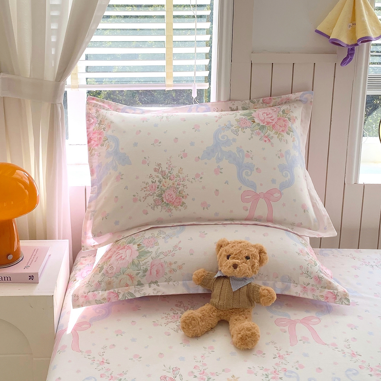 91家纺网 家纺一手货源 找家纺 金丝兔 2026新款纯棉印花单品床单系列 花漫歌