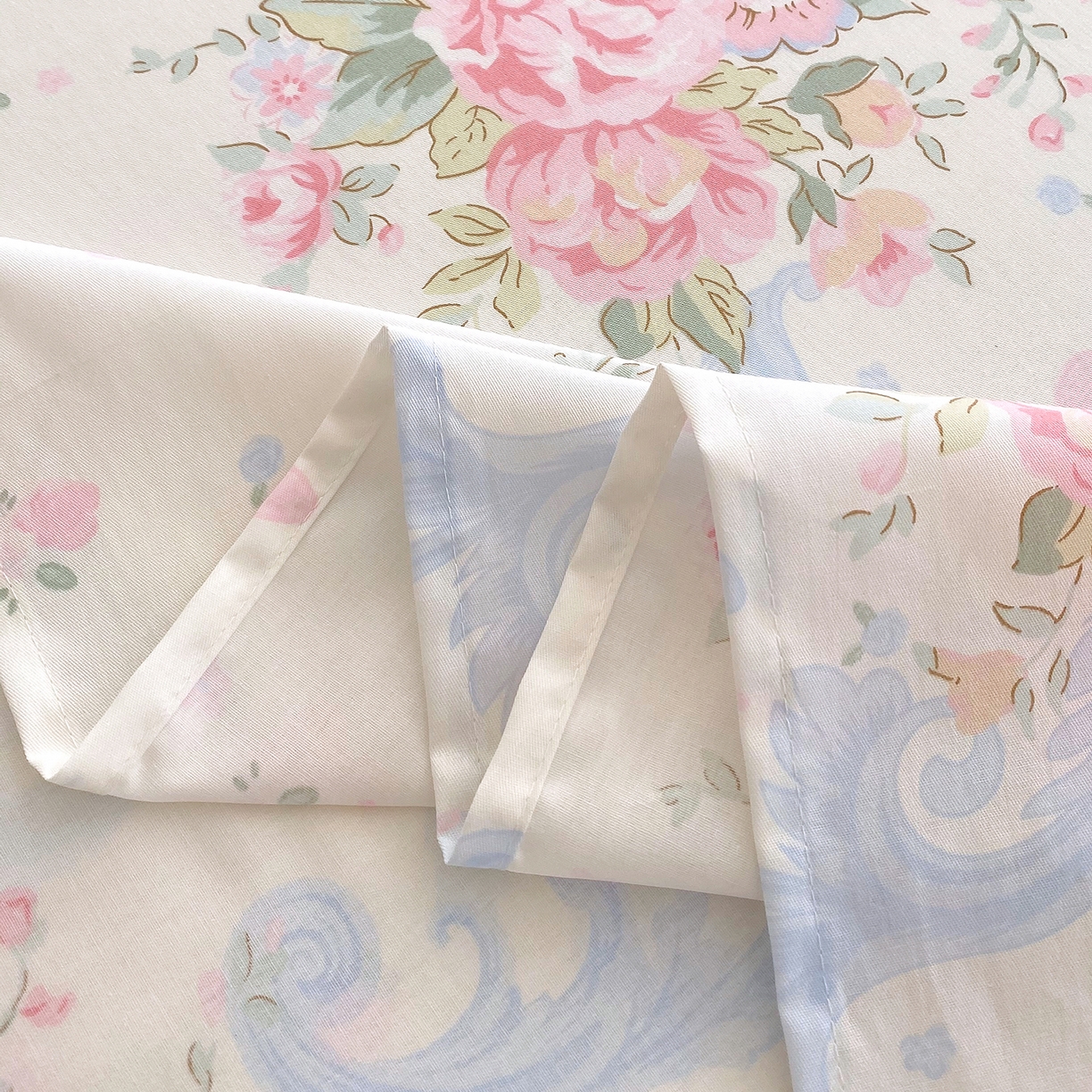 91家纺网 家纺一手货源 找家纺 金丝兔 2026新款纯棉印花单品床单系列 花漫歌