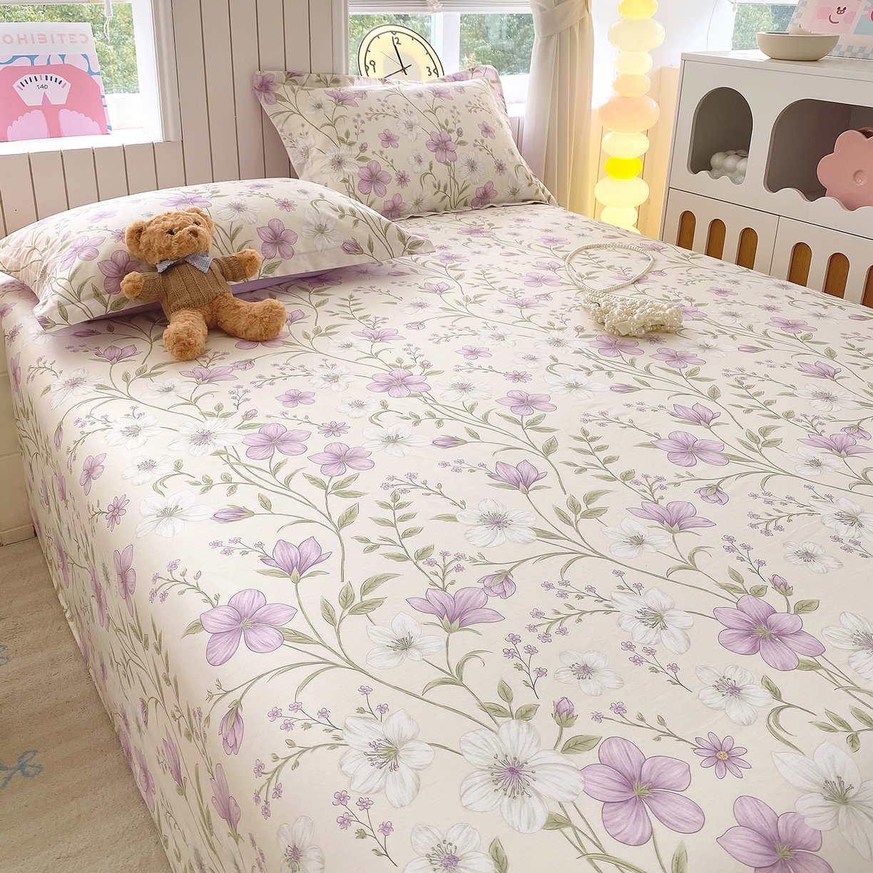 91家纺网 家纺一手货源 找家纺 金丝兔 2026新款纯棉印花单品床单系列 慕荷