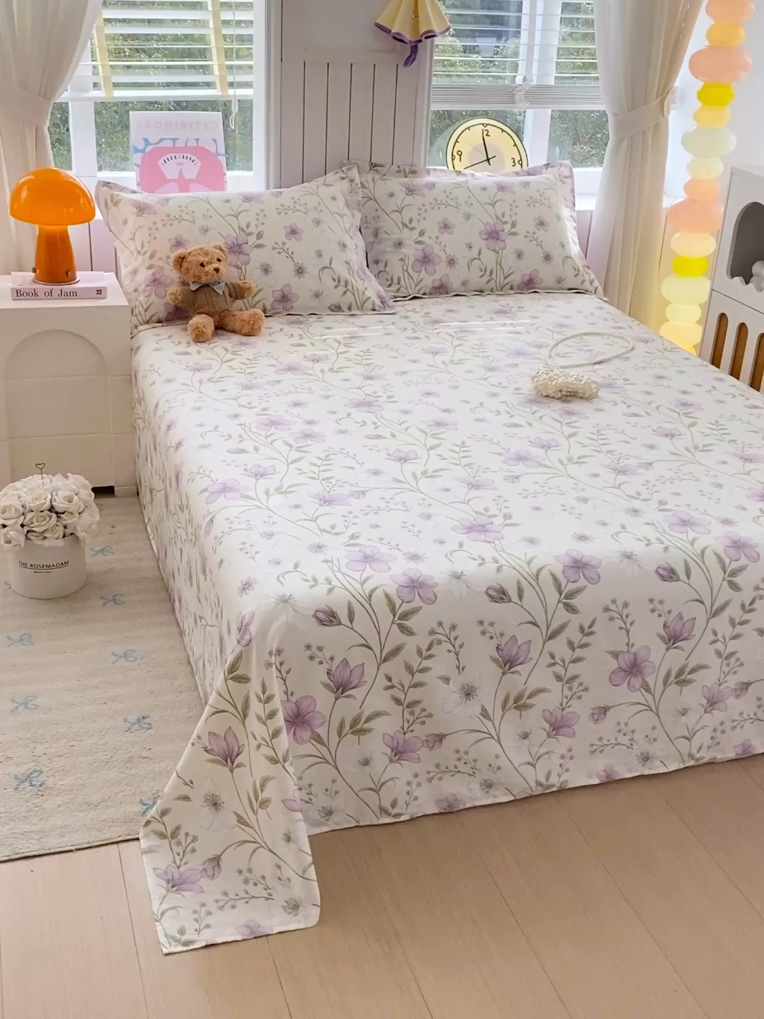 91家纺网 家纺一手货源 找家纺 金丝兔 2026新款纯棉印花单品床单系列 慕荷