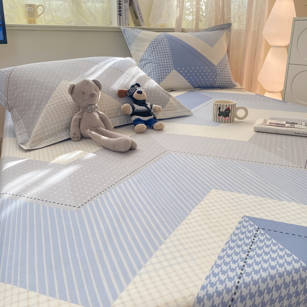 91家纺网 家纺一手货源 找家纺 花梦欣 2026新款全棉印花单品系列-单床笠 光辉岁月