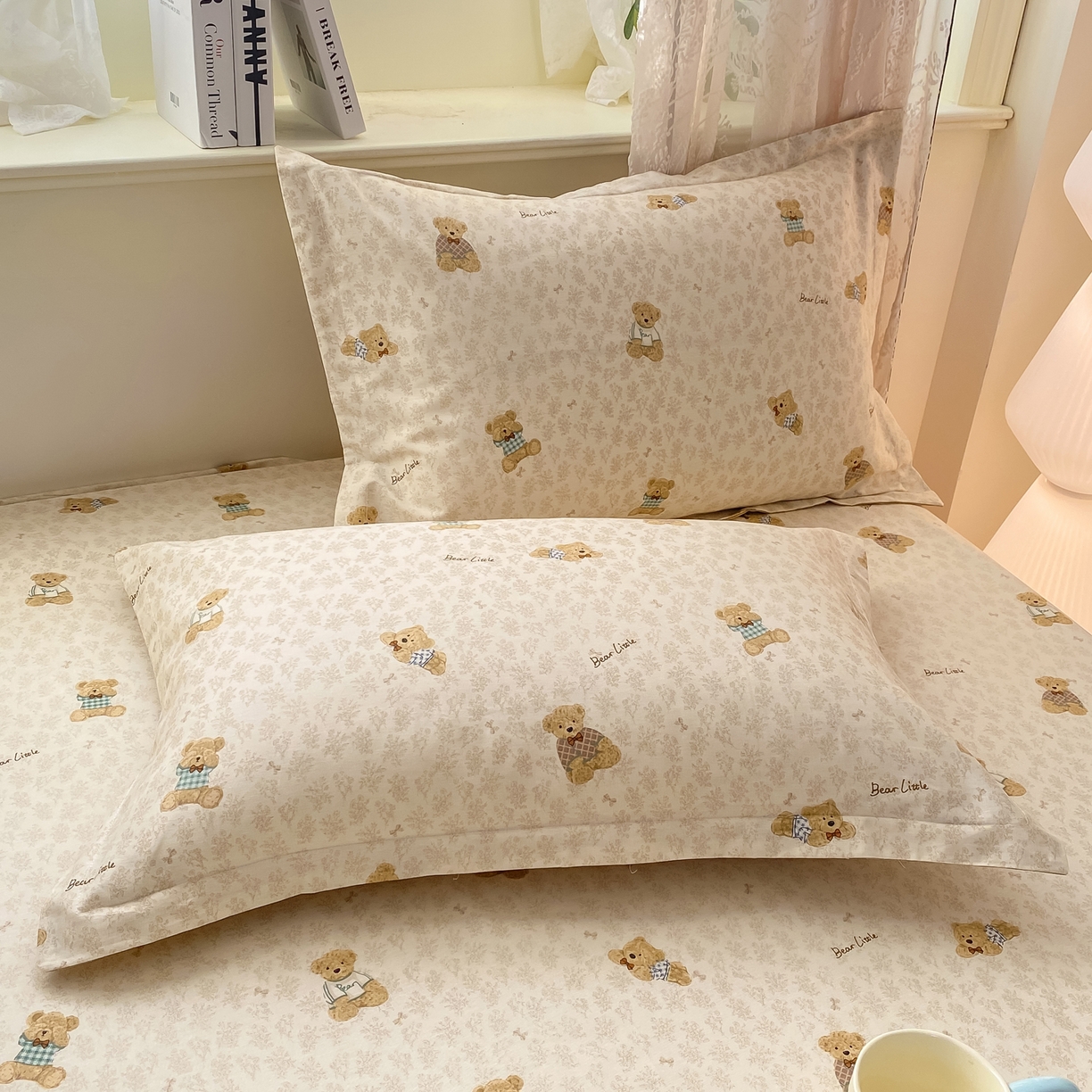 91家纺网 家纺一手货源 找家纺 花梦欣 2026新款全棉印花单品系列-单床笠 果酱电台