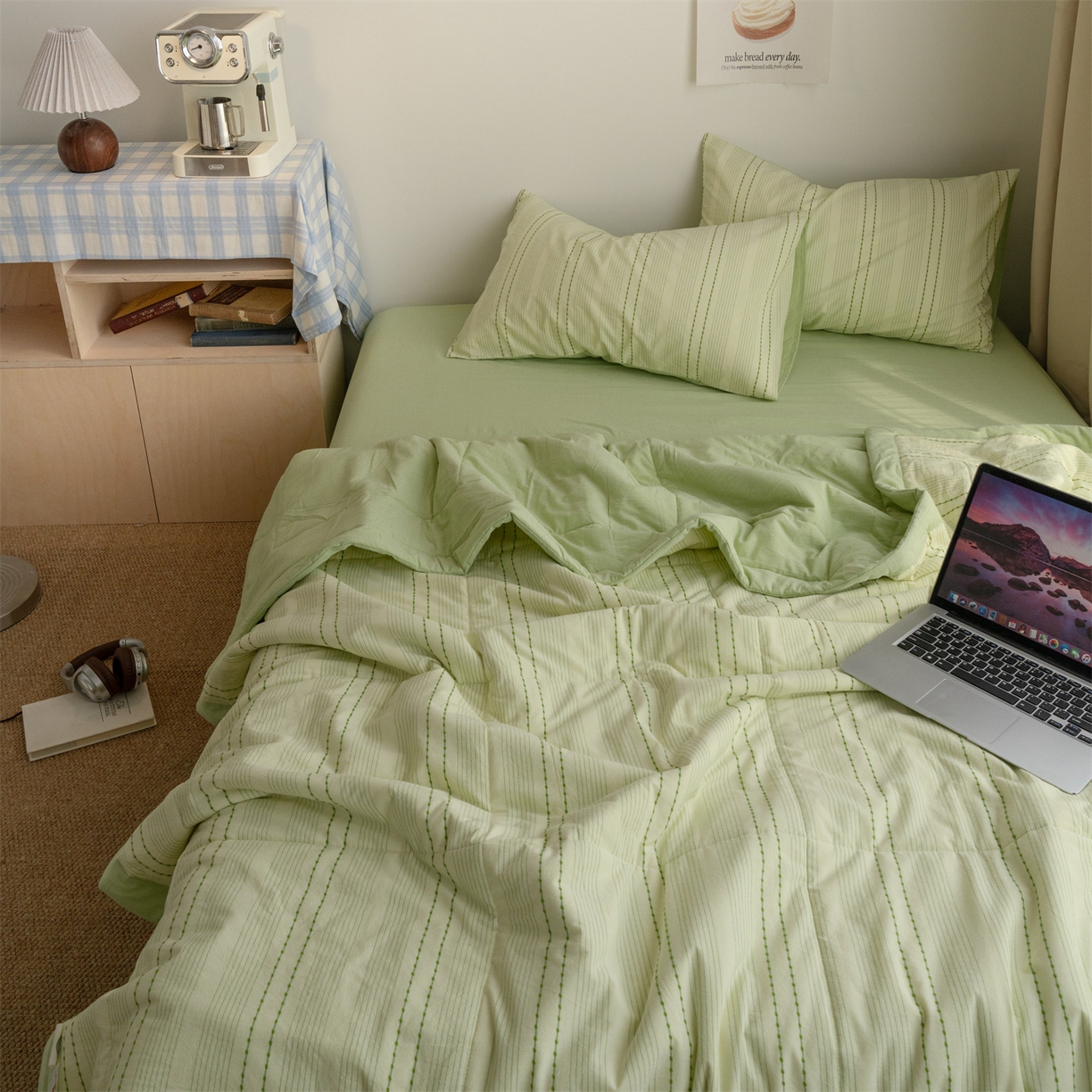 91家纺网 家纺一手货源 找家纺 （总）被窝家纺 2026新款米粒提花全棉水洗棉新疆棉花夏被夏凉被空调被四件套