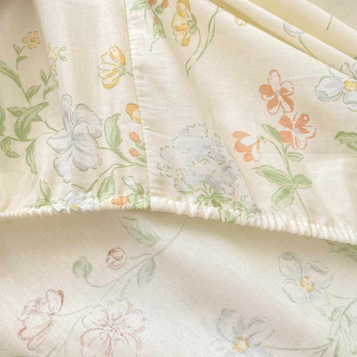 91家纺网 家纺一手货源 找家纺 花梦欣 2026新款全棉印花单品系列-单床笠 暖樱之舞