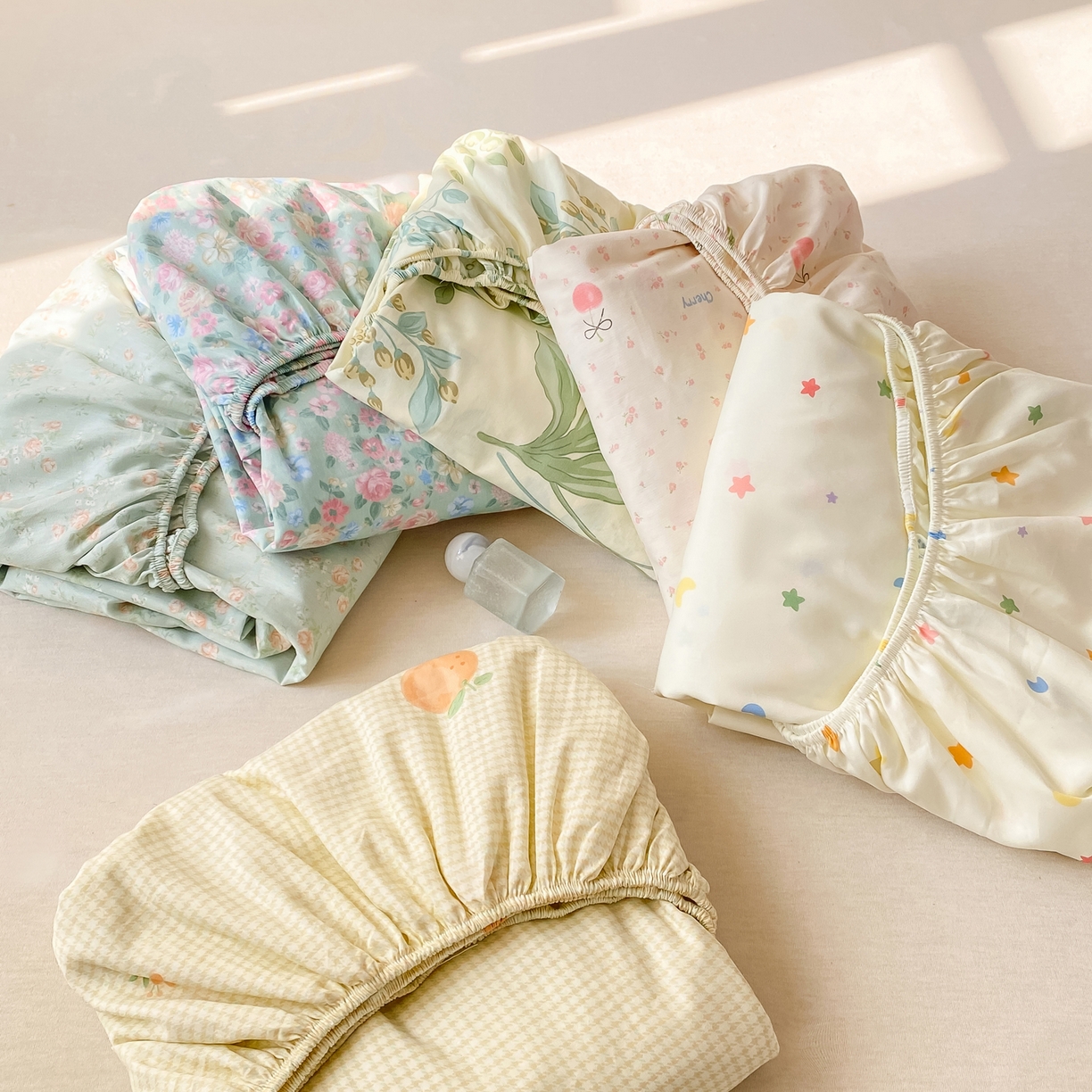 91家纺网 家纺一手货源 找家纺 花梦欣 2026新款全棉印花单品系列-单床笠 组合